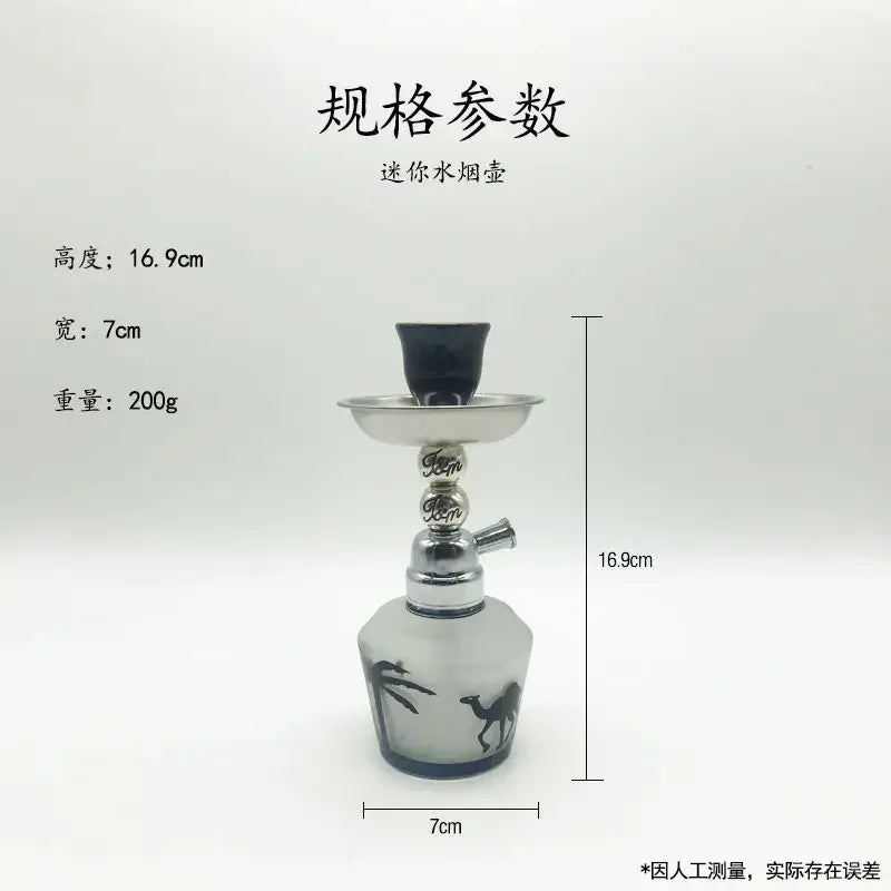 Cachimba Compacta Premium con Diseño Exclusivo – Roja, Negra, Azul y Verde