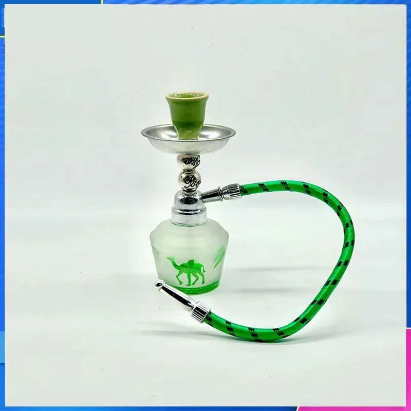 Cachimba Compacta Premium con Diseño Exclusivo – Roja, Negra, Azul y Verde