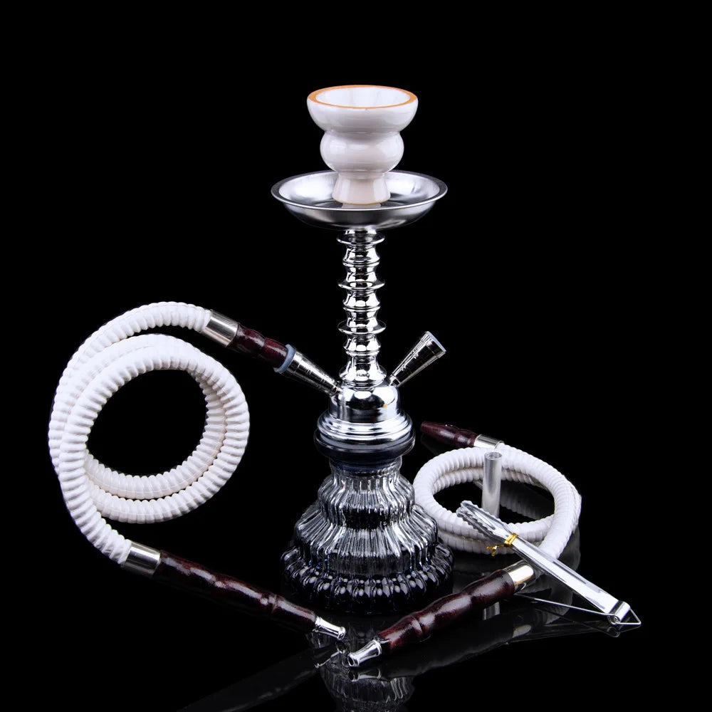 Cachimba Premium Doble Manguera – Diseño Elegante y Fumada Suave